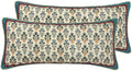 patdrea French Vintage Lumbar Throw Pillow Cover,12"x28",Set of 2