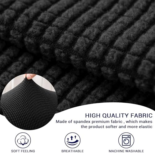 SUBRTEX Stretch Couch Arm Covers Set of 2, Non-Slip Sofa Armrest Slipcovers