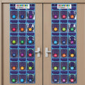 2 Pack Classroom Headphone Storage Organizer with 36 Pockets & 74 Labels