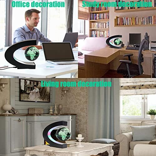 Multi-Color Changing Magnetic Levitation Floating Globe, Desktop Decoration