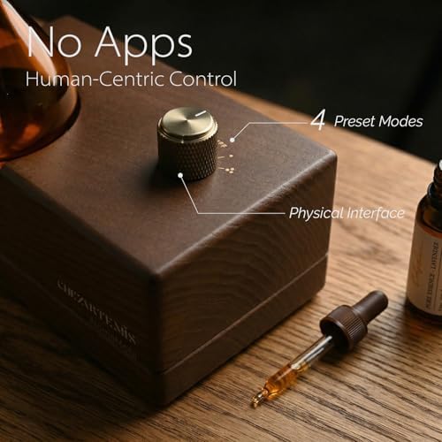 Amber Retro Waterless Essential Oil Diffuser for Aromatherapy