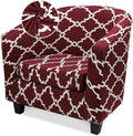 Barrel Chair Covers 2 Piece, Tub Barrel Armchair Slip Cover with Cushion Cover, Soft Stretch Chair Couch Slipcover with Elastic Bottom Washable Furniture Protectors for Living Room Bar Hotel