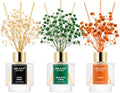 Airkeep Reed Diffuser Set of 3, Black Forest Eucalyptus Moss Citrus Oil Reed Diffusers for Bedroom Living Room Office Aromatherapy Oil Reed Diffuser for Gift 50ml