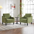 VINGLI Accent Chairs Set of 2, Chenille Upholstered Armchair Living Room