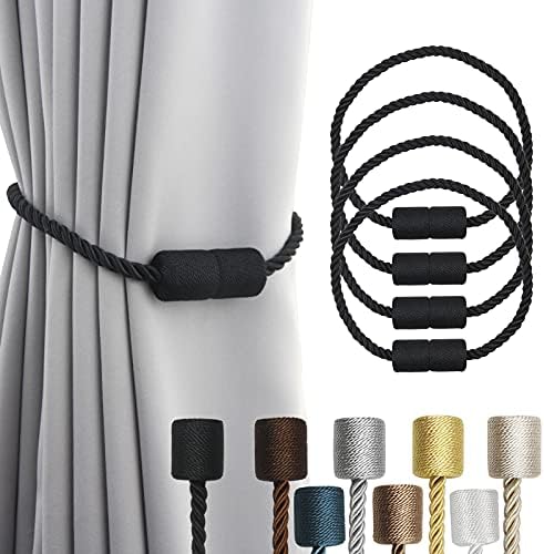 Magnetic Curtain Tiebacks Holdbacks Decorative Tie Backs for Windows Porlau
