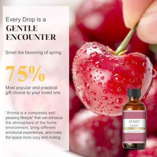 EUQEE 2.02 Fl oz Cherry Fragrance Oil for Home Fragrance 60ml