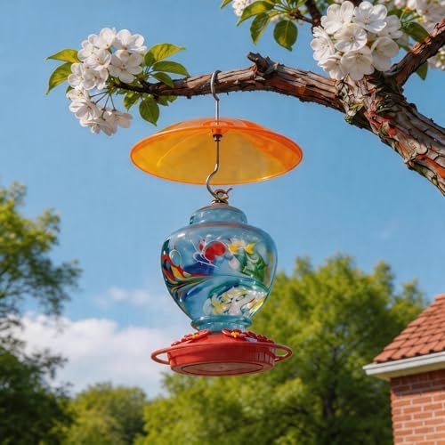 8" Mini Plastic Rain Cover for Bird Feeder, 2-Pack Yellow Weather Guard