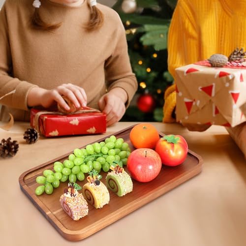 Large Wooden Tray for Party Food Charcuterie Boards Wood Serving Platters