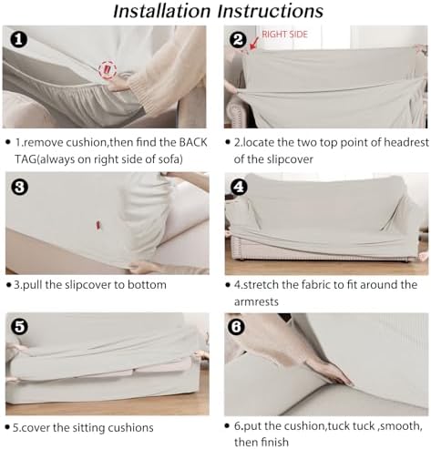 Turquoize 2 Piece Chair Covers Armchair Slipcovers for Living Room Armchair Sofa Covers with Arms Washable Furniture Protector for Chairs Feature Thick Fabric (Chair, Island Fossi)