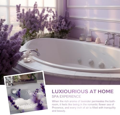 Lavender Spa Gift Set for Women, Luxury 9 Pcs Bath Salts Set, Relaxation Gifts for Women, Self Care Set, Clean Moisturizing Skin, Gifts for Mom, Wife, Sister, Friend
