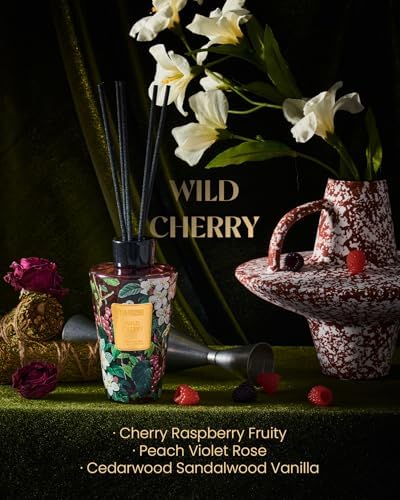 M&SENSE Reed Diffuser Set, Wild Cherry, 8.79 oz Natural Essential Oil