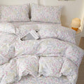 HighBuy Farmhouse Floral Duvet Cover Full Size,Colorful Floral Pattern Soft Cotton Durable Duvet Cover Set 3 PCS,Coquette Comforter Cover Quilted Cover for Women Girls,Cottagecore Bedding Set