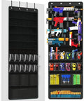 Over The Door Organizer for Toy Gun, Hanging Toy Storage Organizer, Black