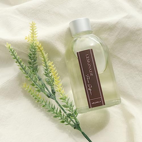 Aronica Lemon Scented Air Freshener, Reed Diffuser Scent for Apartment, Lemon Infussd Room Freshener, Citrus House Scent, New Apartment Essentials, House Warming Gifts New Home