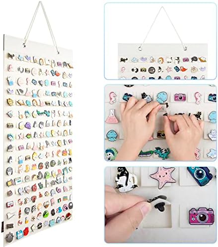 PACMAXI Hanging Brooch Pin Organizer, Display Pins Storage Case