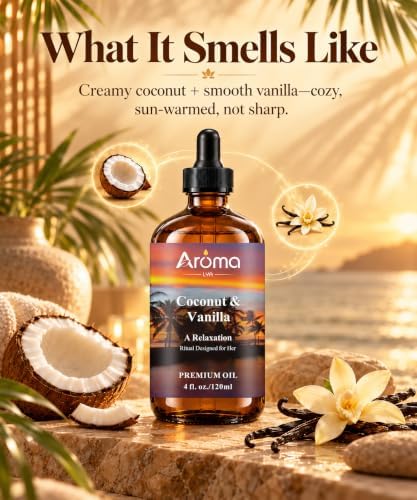 Coconut Vanilla Fragrance Oil 4 Fl Oz