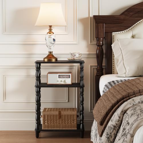 Yoobure Narrow Side Table - Small End Table with Storage, Skinny End Tables