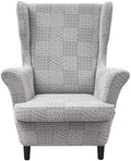 HZDHCLH Wingback Chair Slipcovers 2 Piece,Stretch Spandex Wingback Chair Covers for Living Room Armchair,Washalbe Sofa Slipovers
