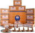 Sandalwood Backflow Incense Cones for Waterfall Aromatic Smoke Fountain Haze Falls and Mat Bundle - Pack of 12