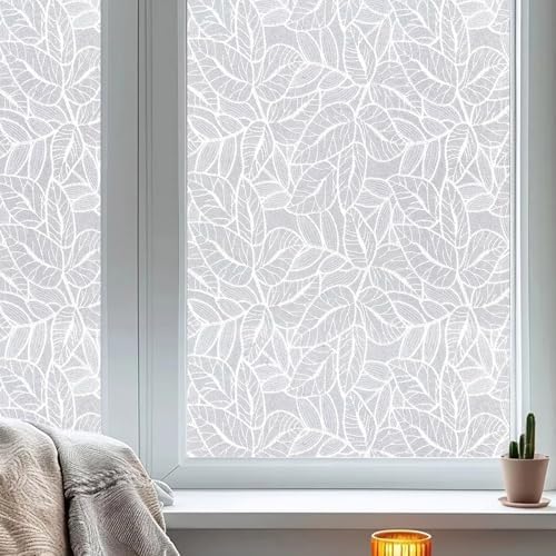 ADD.HERES Window Privacy Film, Glass Decorative Static Cling, 17.5" x 78.7"