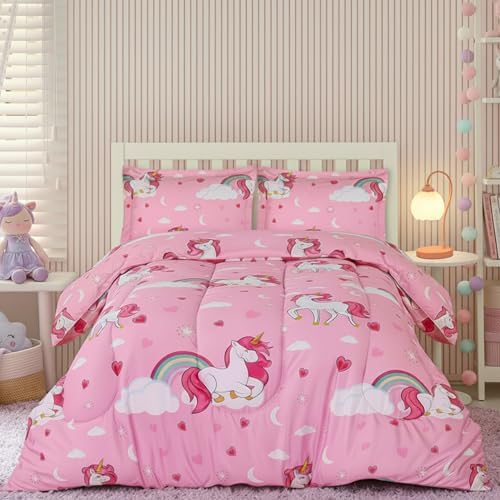 Utopia Bedding 3 Pc Kids Twin Comforter Set, Unicorn