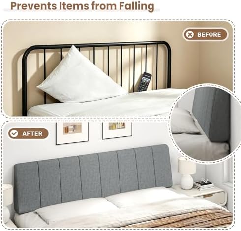 King Size Headboard Only-No Assembly Required, Dark Gray