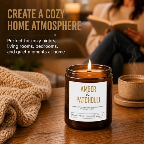 Yinuo Candle Scented Candles Gift Set, 4 Pack 28 oz Wooden Wick Soy Candles