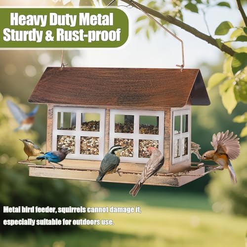 Bird Feeder, Waterproof Bird Feeders for Outdoor Hanging
