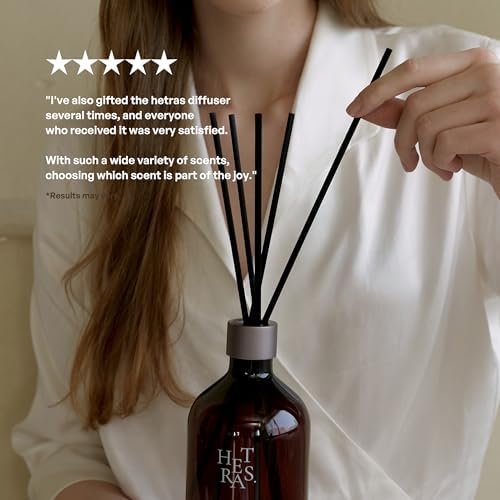 HETRAS Premium Reed Diffuser Book Store 2Pack