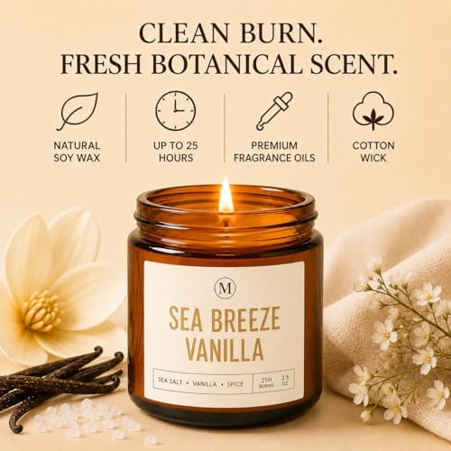 Candles Gifts Set for Women - 6 Pack Soy Wax Candles for Home Scented