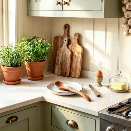 Ceramic Spoon Rest Holder for Stove Top Kitchen Counter,5" (Beige)
