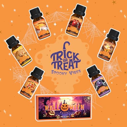 ARVIDSSON Halloween Fragrance Oil Set, Fall Essential Oils for Diffuser