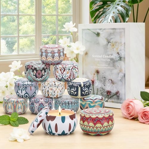Scented Candles Gift Set, 12 Pack Candle Set, Gifts for Women
