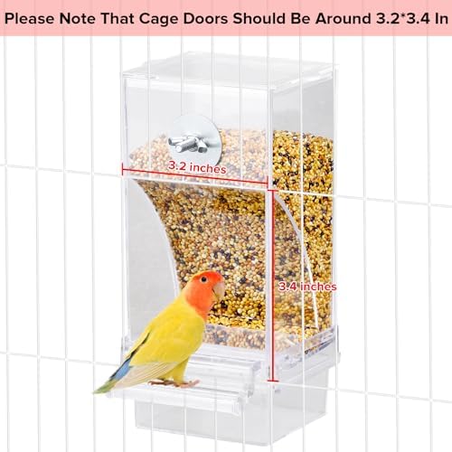 Lemtrflo No Mess Bird Feeder Water Dispenser Set, Automatic Bird Feeder