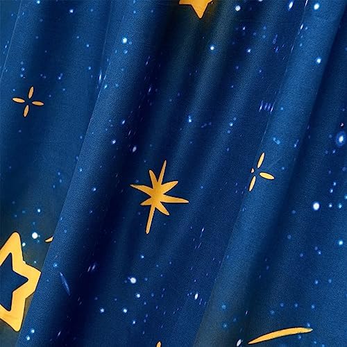 Bed Canopy for Kids, Printed Hanging Canopy for Baby Brib Kids Bed Room Decor Reading Nook Indoor Outdoor Playing Castle (Star)