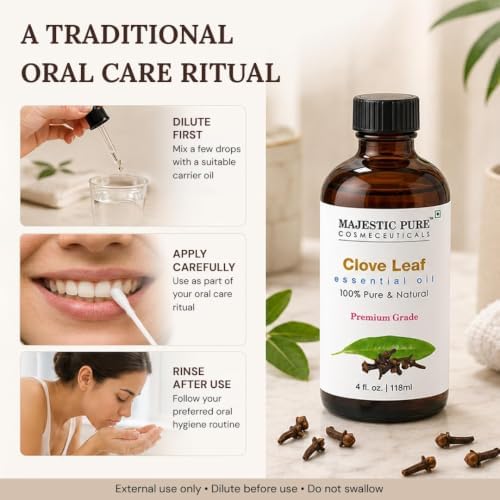 Majestic Pure Clove Essential Oil for Diffuser - 4 Fl Oz