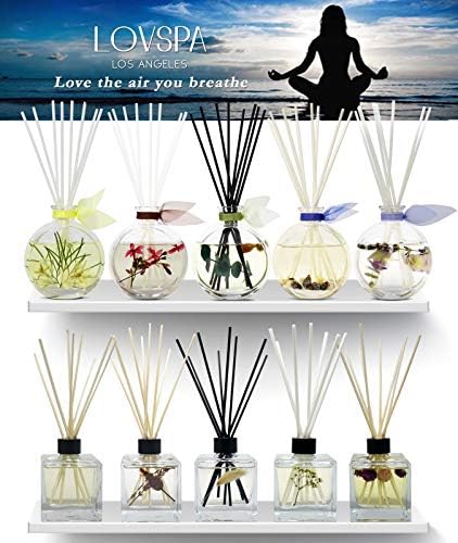 Reed Diffuser Set - Lavender & Black Amber Scented Diffuser with Sticks
