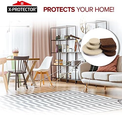 Felt Furniture Pads X-PROTECTOR 133 PCS Premium Furniture Pads - Felt Pads