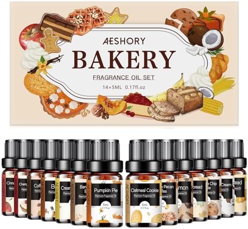 Bakery Essential Oils Set - 14Pcs Fall Fragrance Oil for Diffusers