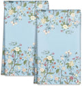 Miss Adola Cute Kitchen Towels Set of 2, 18 x 26 Inch, Blue Flower