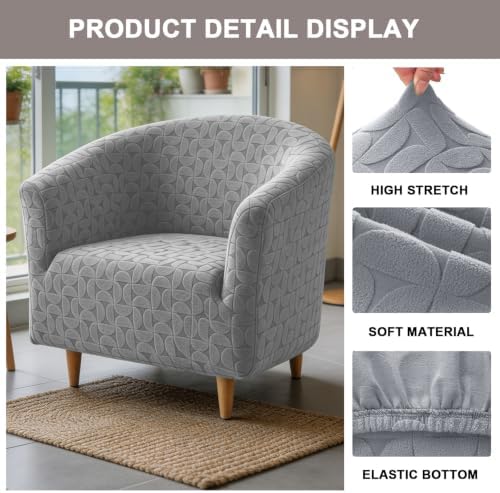 Eco-Ancheng Club Chair Slipcover Tub Chair Cover Stretch Armchair Covers
