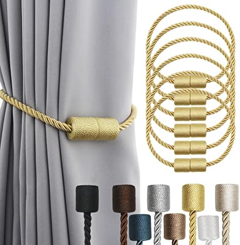 Magnetic Curtain Tiebacks Holdbacks Decorative Tie Backs for Windows Porlau
