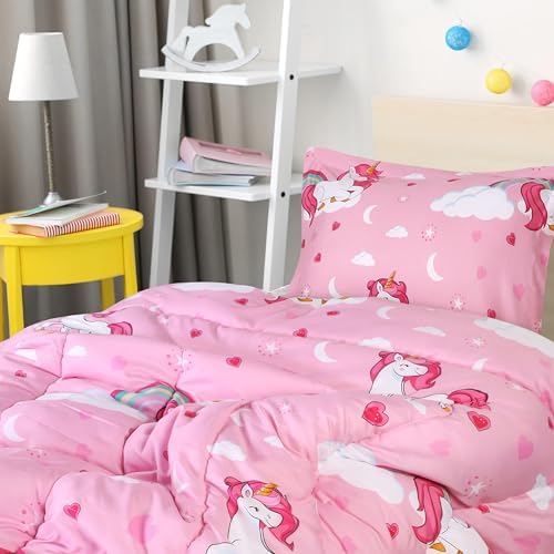 Utopia Bedding 3 Pc Kids Full Comforter Set, Unicorn