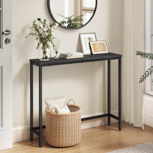 VASAGLE 31.5" Console Table, Narrow Behind Couch Table, 1 Tier