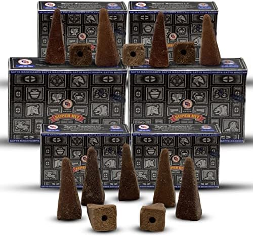 Super Hit Backflow Incense Cones For Waterfall Aromatic Smoke Fountain Haze Falls And Mat Bundle - Pack of 6