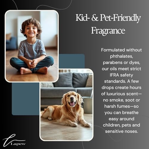 Lapew Eucalyptus Mint Harmony Waterless Diffuser Oil | Fragrance Oil for Nebulizer & Cold Air Diffusers | Scented Home Oil | 0.34 fl oz