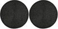Beaded Round Placemats - Beaded Table Mats with Polyester Backing for Dining Table, Wedding, Christmas, Holiday, Party Decor - Handmade Glass Bead Charger 13" (Black) - ALPHA Living HOME (Pack of 2)