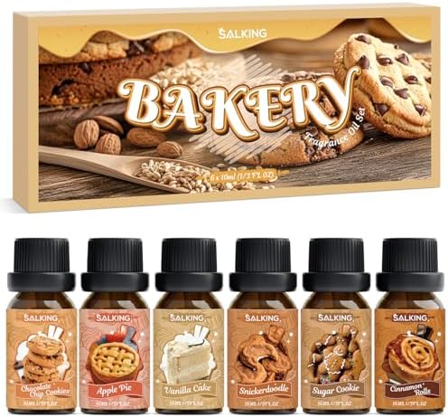 SALKING Bakery Fragrance Oils, Essential Oils Set for Diffuser for Home