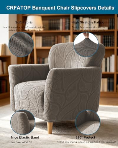 CRFATOP Accent Chair Cover, Stretch Armchair Slipcover for Living Room,A38