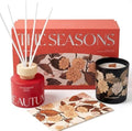 Scented Candle and Reed Diffuser Gift Set for Women – Natural Soy Wax Candle & Long-Lasting Reed Diffuser – Pear & Freesia Home Fragrance, Housewarming Gift for New Home